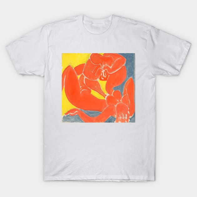 Nymphe et Faune Rouge, 1939 T-Shirt by WAITE-SMITH VINTAGE ART